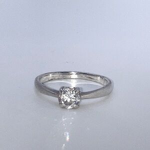 Vtg Chateau D’Argent Engagement Promise Ring Style 925 Sterling Silver s5.75